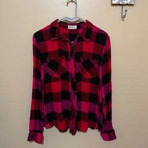 Maurices Plaid Button Up